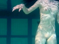 Polcharova Stipping And Enjoying Underwater Swimming