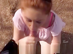 Fake Cop Bangs Dark Brown Near The Beach