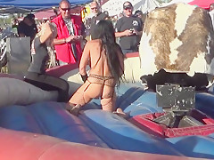 Cackleberry Campground Bull Ride - Bike Week 2018