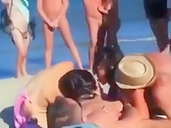 Beach sex party