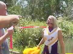 Cheerleader Acquires Tied And Gagged By Boyfriend