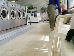 Creep Shots angel next door sort at laundry room valuable arse