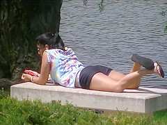 Latin Chick college student wazoo and feet