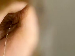 Hirsute caught peeing