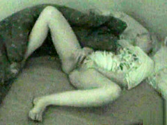 Midnight Masturbation Session Caught on Hidden Webcam