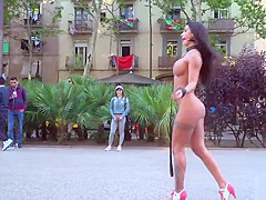 Curvy small Euro honey on the streets