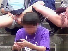 Way-Out oriental legal age teenager urinates