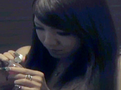 Japanese legal age teenager masturbates