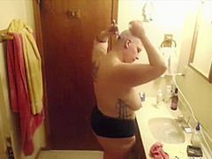 Chubby mother I'd like to fuck Voyeur Head Shave with Dancing and Smokin'