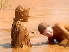 Hawt lesbian babes in slimy thraldom