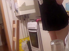 Voyeured-Cute youthful Woman at Home