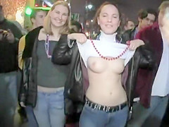 Drunk gals showing off