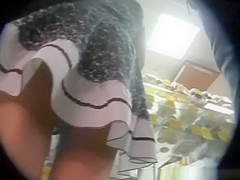 Mother I'd Like To Fuck upskirted at the supermarket