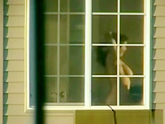 window peep on dark brown