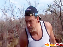 Robust swarthy sex bondman got pounded