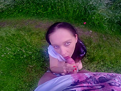 Engulf my shlong on highway parking