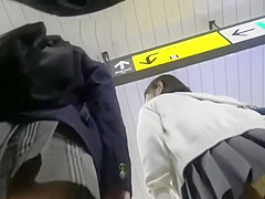 double schoolgirl upskirt