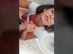 Pervert Acquires Caught Spying on Sexy Honey in Public Baths.. Receives Oral-Job