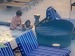 pair fucking in hotel pool