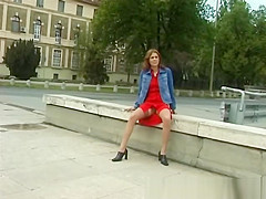 cute hotty pissing in public