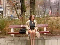 sexy honey pissing in public