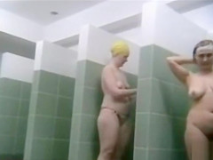 Usual mommys sharing public shower